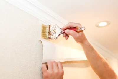 Pose de papier peint à la Vespière-Friardel — revêtements muraux et toiles de verre